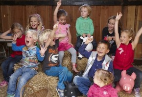kinderfeestje op de boerderij